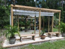 Custom Built Shadehouse with Retractable Curtain
